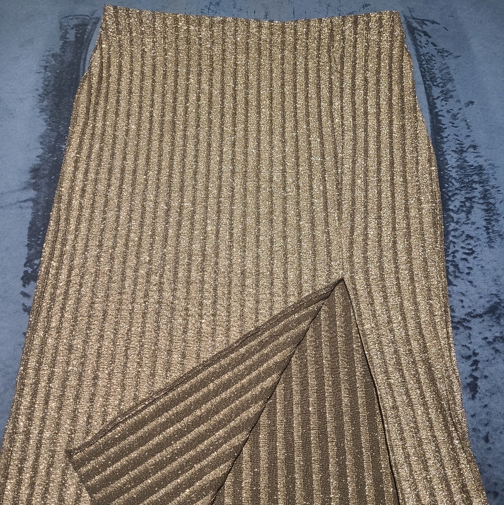 H&M Metallic skirt